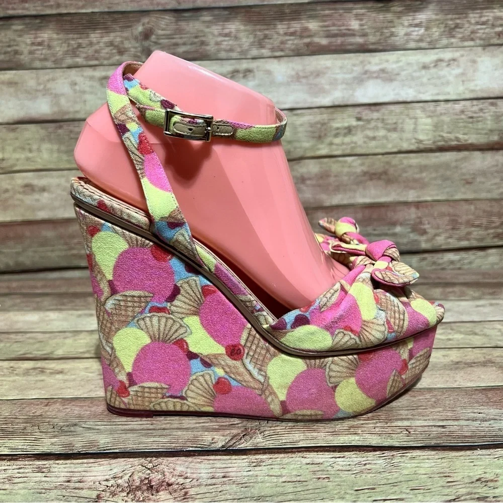Charolette Olympia Ice Cream Wedge Heels